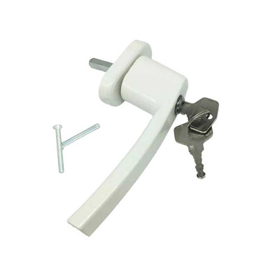 Window handle with lock